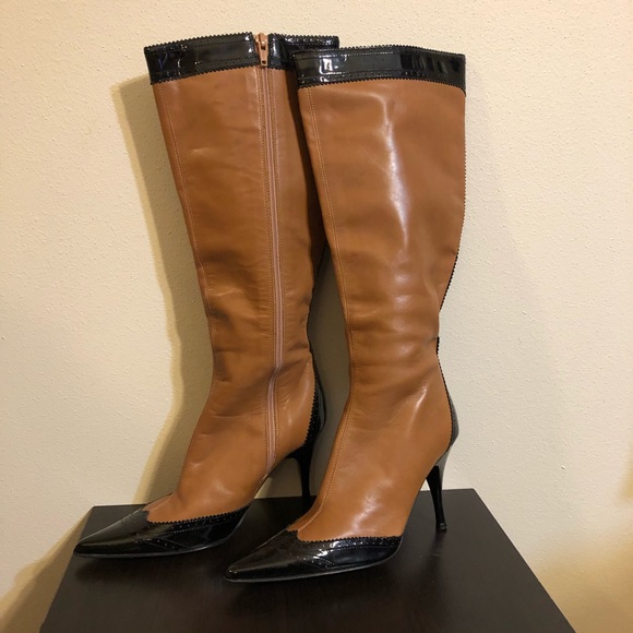 Bellofatto Italian Luxury Pointed Toe Heel Boots - Picture 4 of 10